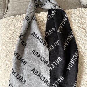 Two Tone Balenciaga Scarf w Original tags